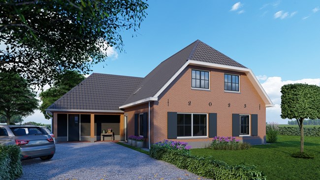 Metamorfose vrijstaande jaren 70 woonhuis-aanbouw-klassiek-hout-eik-luiken-nieuwbouw eis-©Tijmen Bos Architecten
